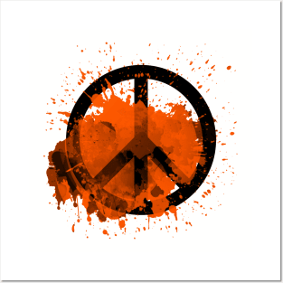 Peace of a Rainbow - Orange Posters and Art